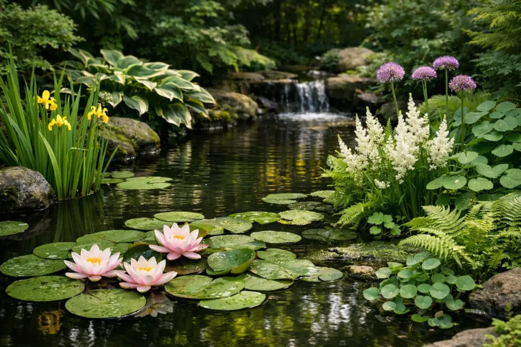 10 beste planten voor schaduwvijver