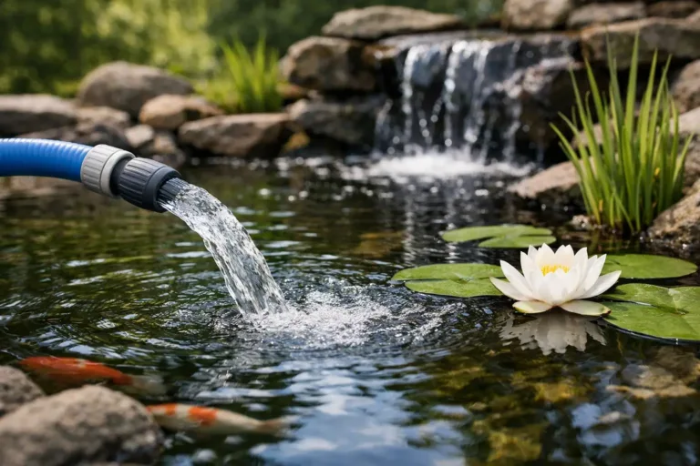 Leidingwater in de vijver gebruiken: zo doet u dat