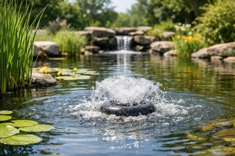 Vijver beluchten in de zomer: gezond water