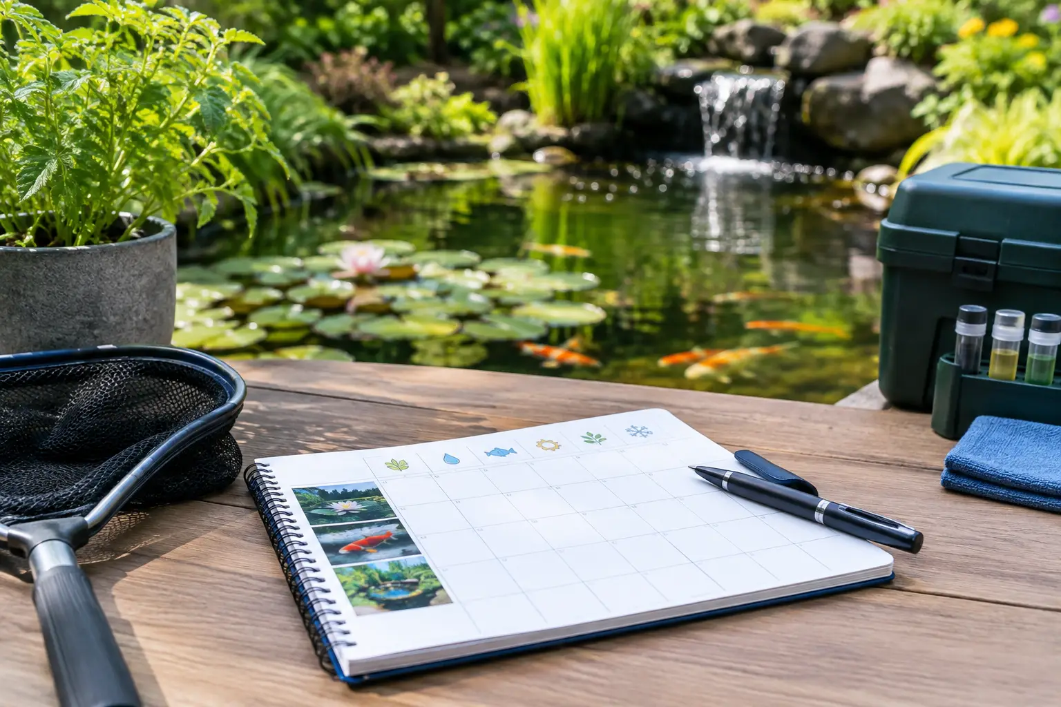Gids voor een vijveronderhoudskalender maken